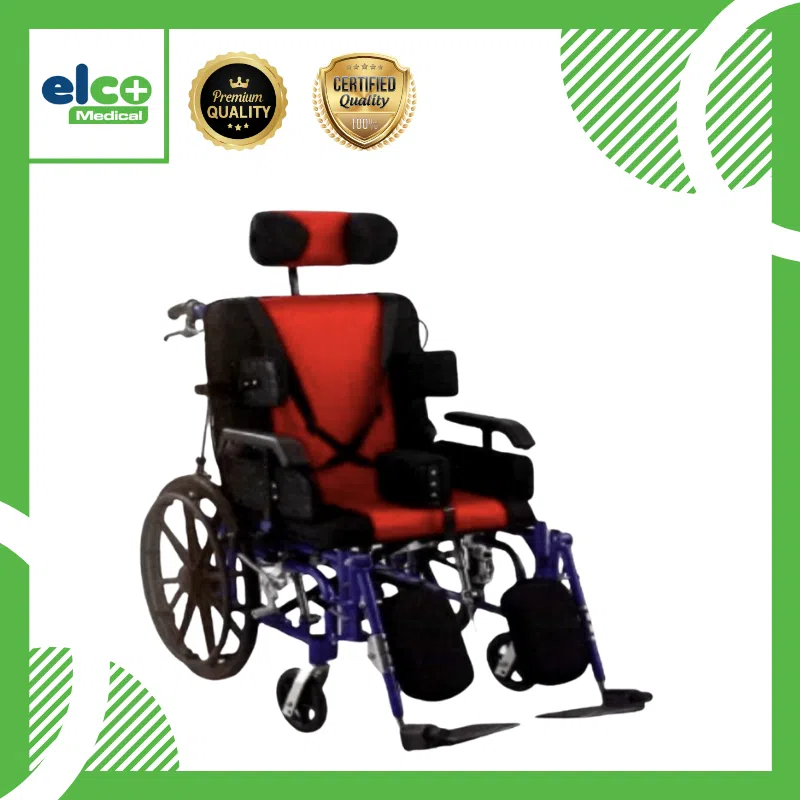 Aluminium CP Paediatric Wheelchair - Lightweight, Foldable, and Fully Adjustable